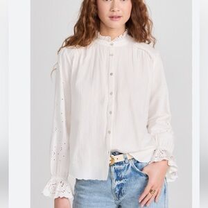 NWOT Ba&sh Feely Ruffle Blouse